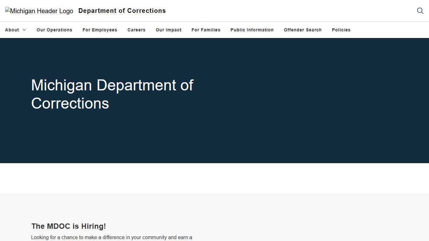 Michigan Department of Corrections
